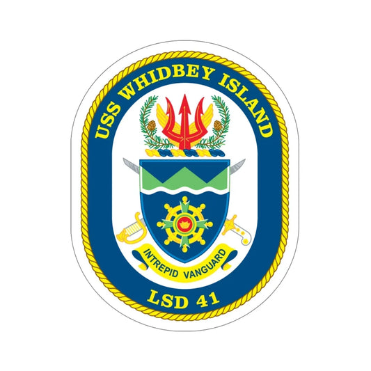 USS Whidbey Island LSD 41 (U.S. Navy) STICKER Vinyl Die-Cut Decal 6 Inch - The Sticker Space