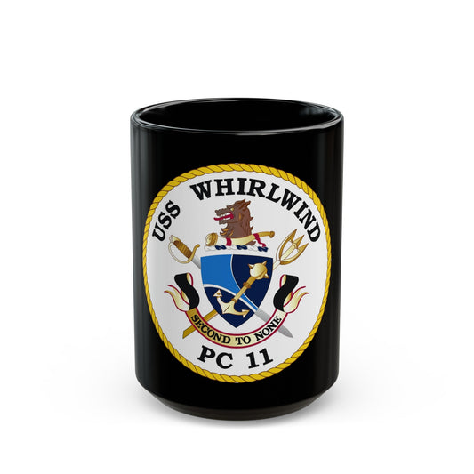 USS Whirlwind PC 11 (U.S. Navy) Black Coffee Mug-15oz-The Sticker Space