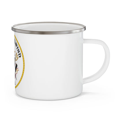 USS Whirlwind PC 11 (U.S. Navy) Enamel Mug 12oz-12oz-The Sticker Space