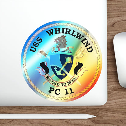 USS Whirlwind PC 11 (U.S. Navy) Holographic STICKER Die-Cut Vinyl Decal-The Sticker Space