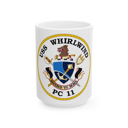 USS Whirlwind PC 11 (U.S. Navy) White Coffee Mug-15oz-The Sticker Space