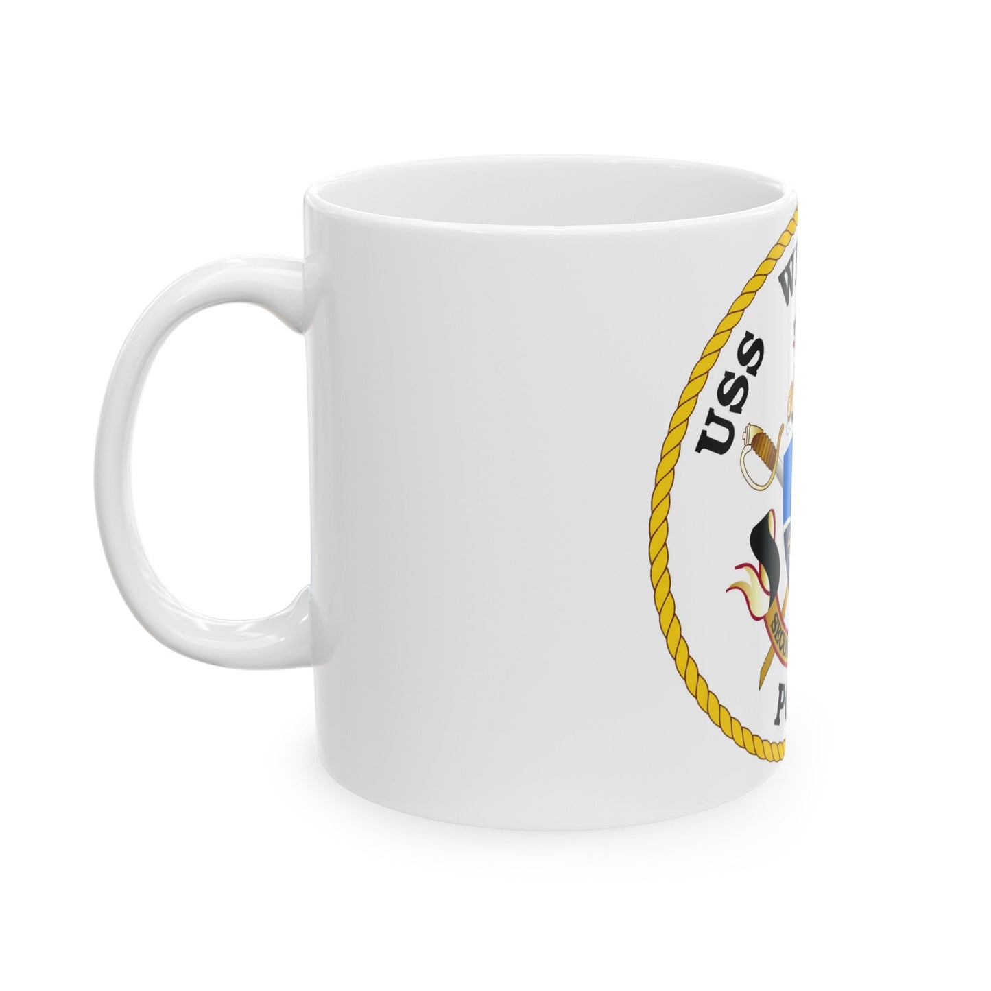 USS Whirlwind PC 11 (U.S. Navy) White Coffee Mug-The Sticker Space