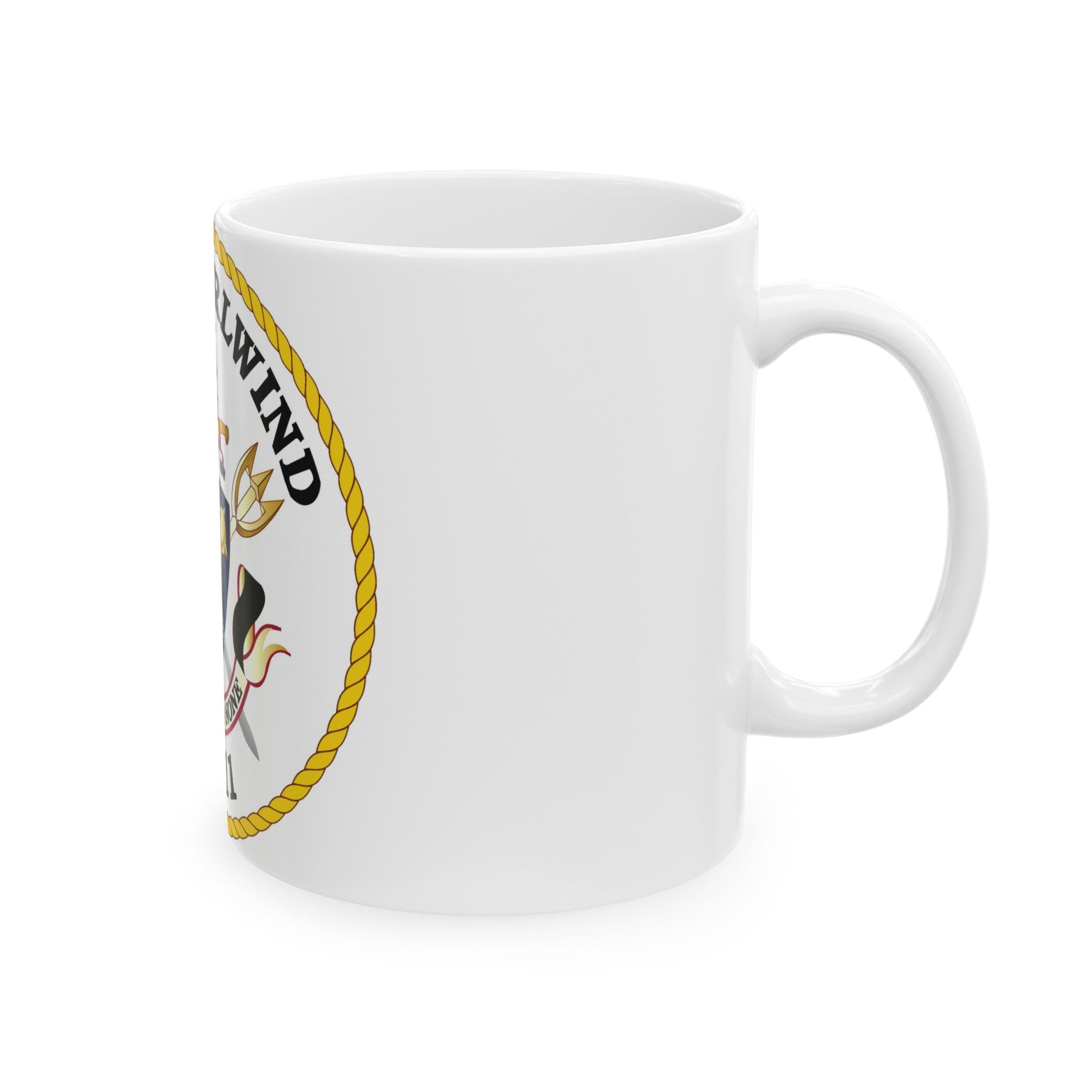 USS Whirlwind PC 11 (U.S. Navy) White Coffee Mug-The Sticker Space