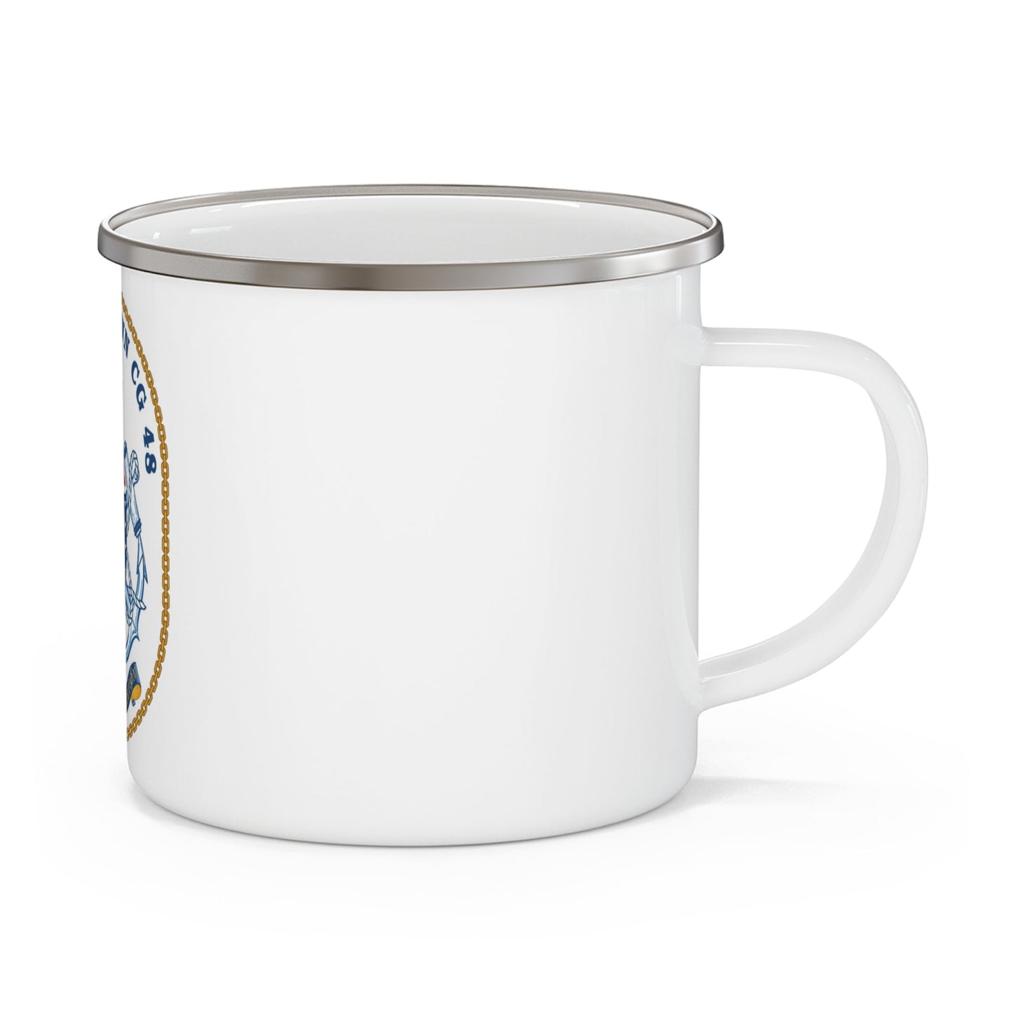 USS Yorktown CG 48 (U.S. Navy) Enamel Mug 12oz-12oz-The Sticker Space