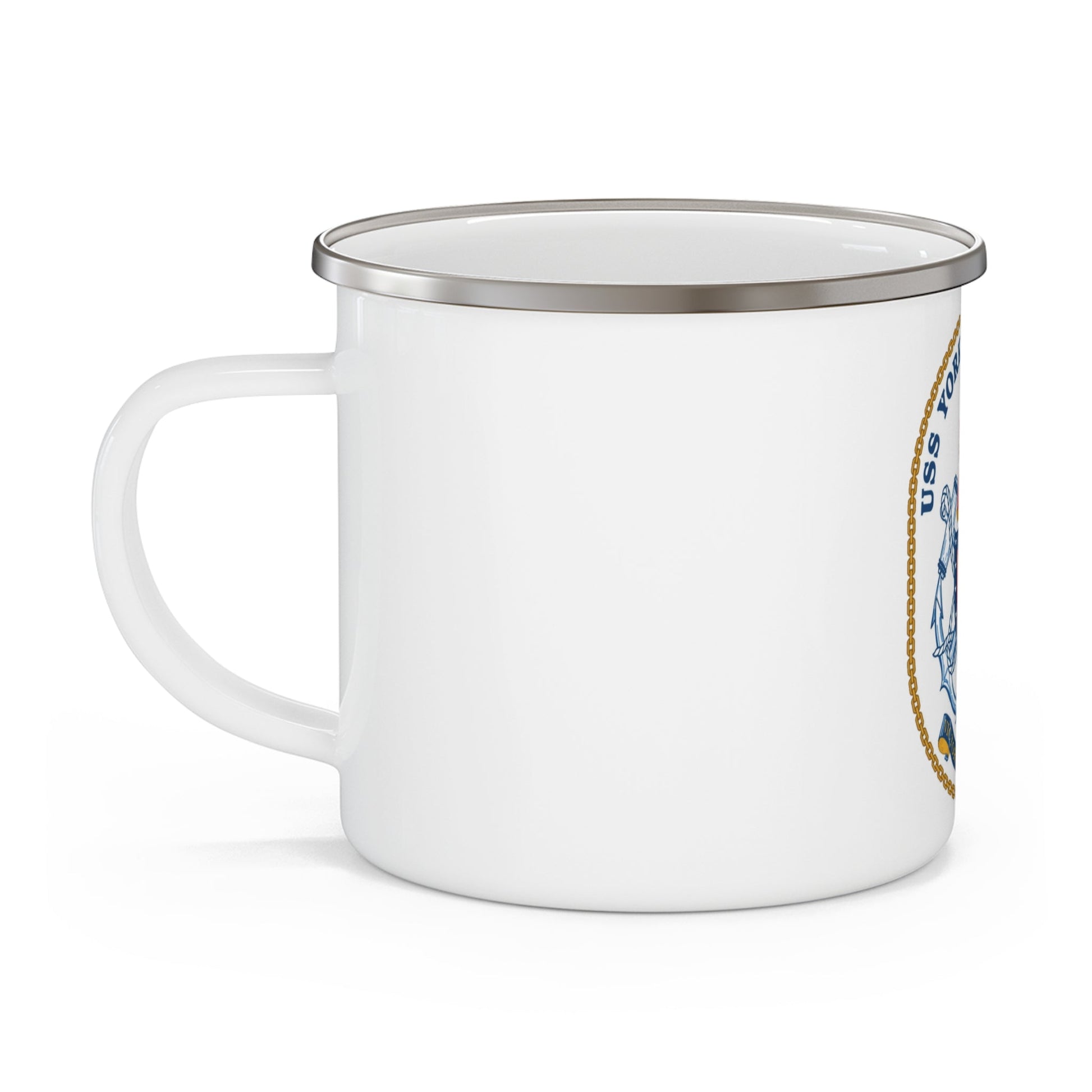 USS Yorktown CG 48 (U.S. Navy) Enamel Mug 12oz-12oz-The Sticker Space