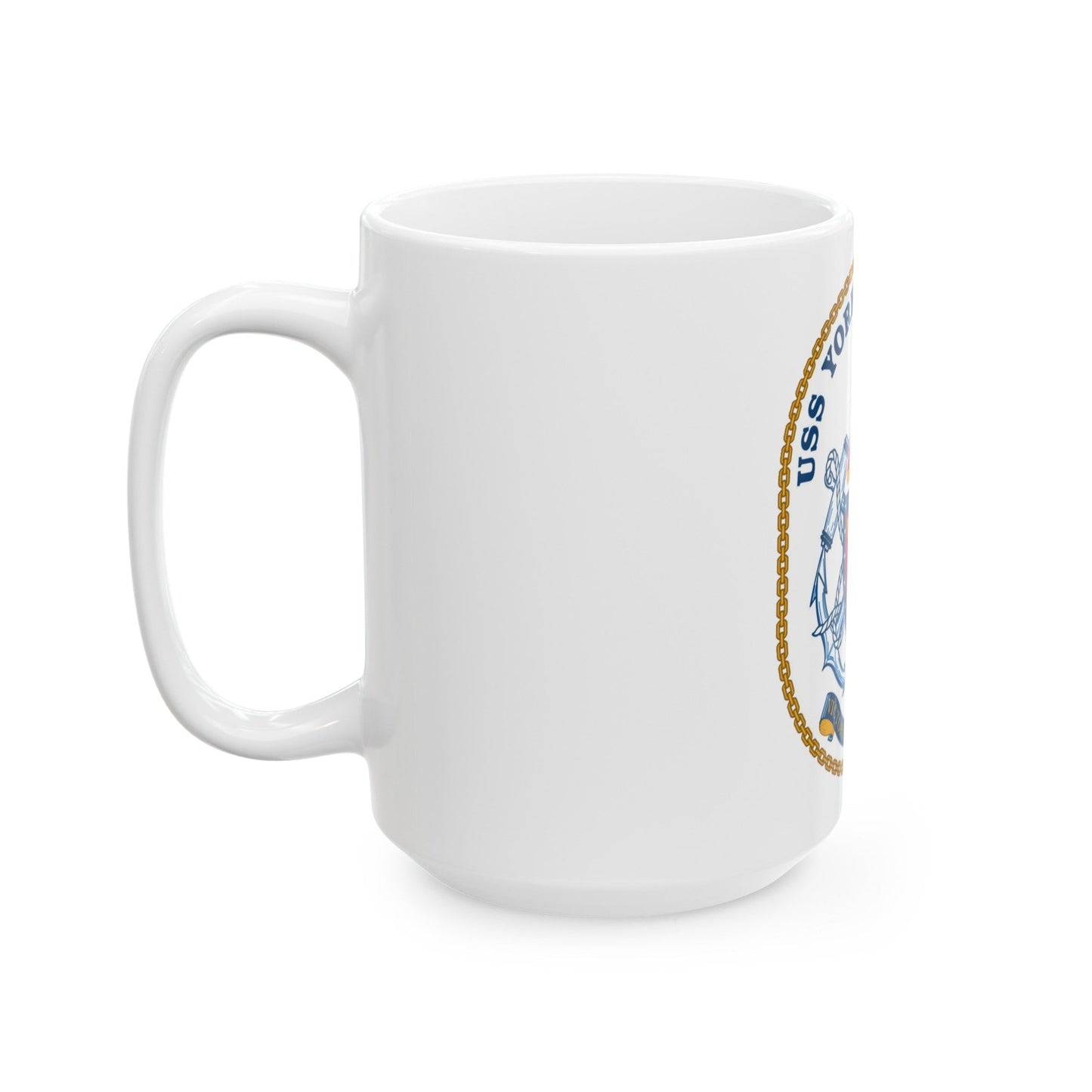 USS Yorktown CG 48 (U.S. Navy) White Coffee Mug-The Sticker Space