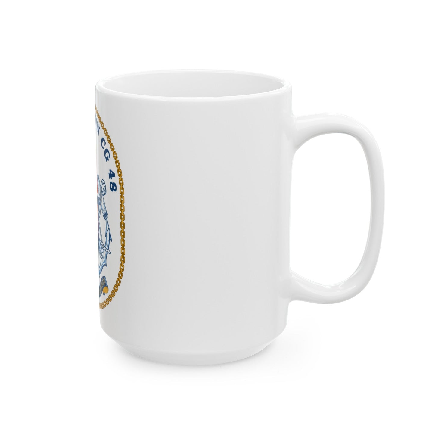 USS Yorktown CG 48 (U.S. Navy) White Coffee Mug-The Sticker Space