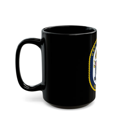 USS Zumwalt DDG 1000 Crest (U.S. Navy) Black Coffee Mug-The Sticker Space
