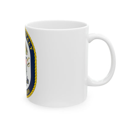 USS Zumwalt DDG 1000 Crest (U.S. Navy) White Coffee Mug-The Sticker Space