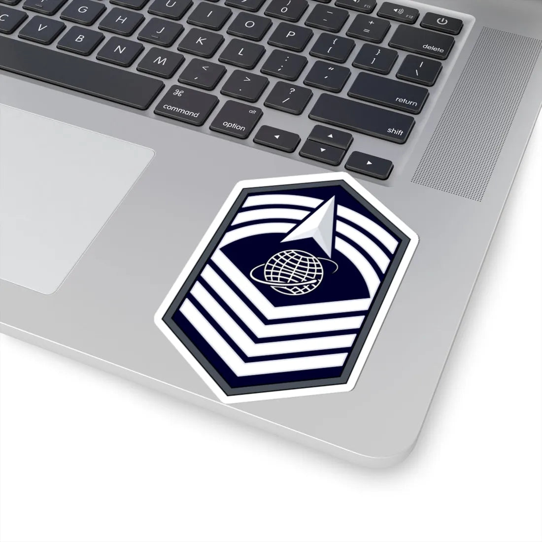 USSF CMSgt Flat (United States) (Military Rank) STICKER Vinyl Kiss-Cut Decal - The Sticker Space