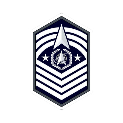 USSF CMSSF Flat (United States) (Military Rank) STICKER Vinyl Kiss-Cut Decal 2 Inch White - The Sticker Space