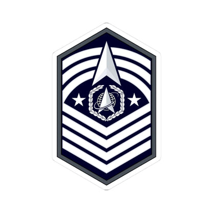 USSF CMSSF Flat (United States) (Military Rank) STICKER Vinyl Kiss-Cut Decal 3 Inch White - The Sticker Space