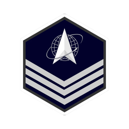 USSF E 5 (United States) (Military Rank) STICKER Vinyl Kiss-Cut Decal 2 Inch White - The Sticker Space