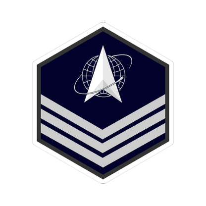USSF E 5 (United States) (Military Rank) STICKER Vinyl Kiss-Cut Decal 3 Inch White - The Sticker Space