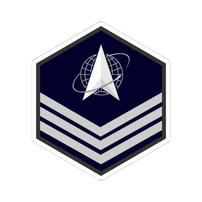 USSF E 5 (United States) (Military Rank) STICKER Vinyl Kiss-Cut Decal 6 Inch White - The Sticker Space