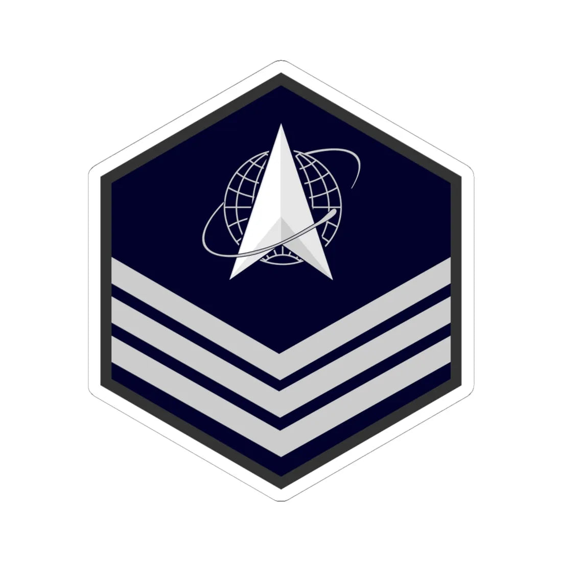 USSF E 5 (United States) (Military Rank) STICKER Vinyl Kiss-Cut Decal - The Sticker Space