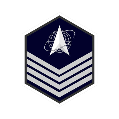 USSF E 6 (United States) (Military Rank) STICKER Vinyl Kiss-Cut Decal 2 Inch White - The Sticker Space