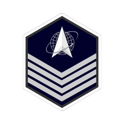 USSF E 6 (United States) (Military Rank) STICKER Vinyl Kiss-Cut Decal 6 Inch White - The Sticker Space