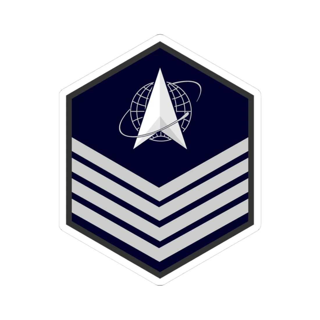 USSF E 6 (United States) (Military Rank) STICKER Vinyl Kiss-Cut Decal - The Sticker Space