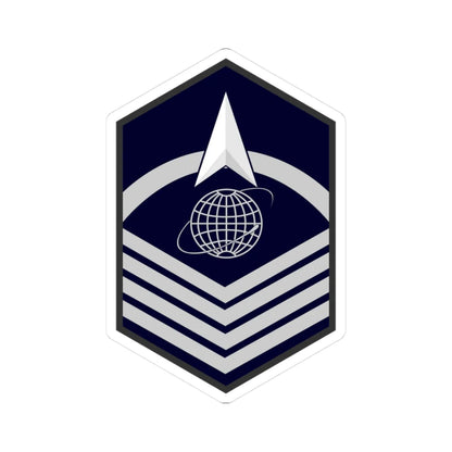 USSF E 7 (United States) (Military Rank) STICKER Vinyl Kiss-Cut Decal 3 Inch White - The Sticker Space