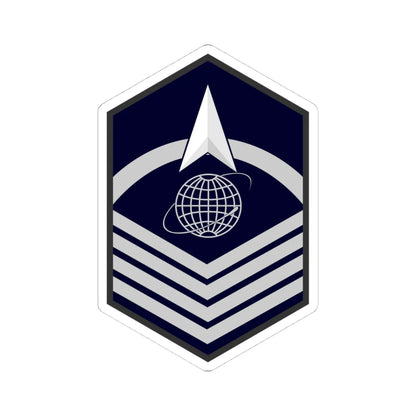 USSF E 7 (United States) (Military Rank) STICKER Vinyl Kiss-Cut Decal 4 Inch White - The Sticker Space