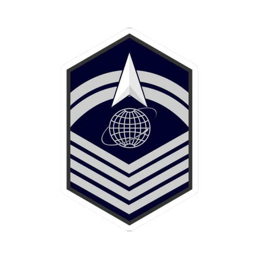 USSF E 8 (United States) (Military Rank) STICKER Vinyl Kiss-Cut Decal 2 Inch White - The Sticker Space