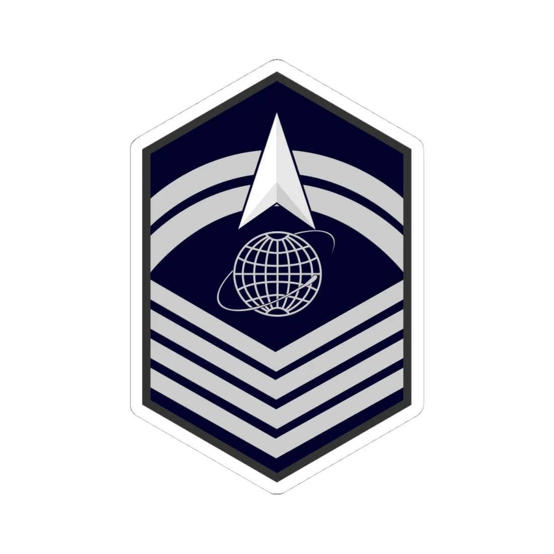 USSF E 8 (United States) (Military Rank) STICKER Vinyl Kiss-Cut Decal - The Sticker Space