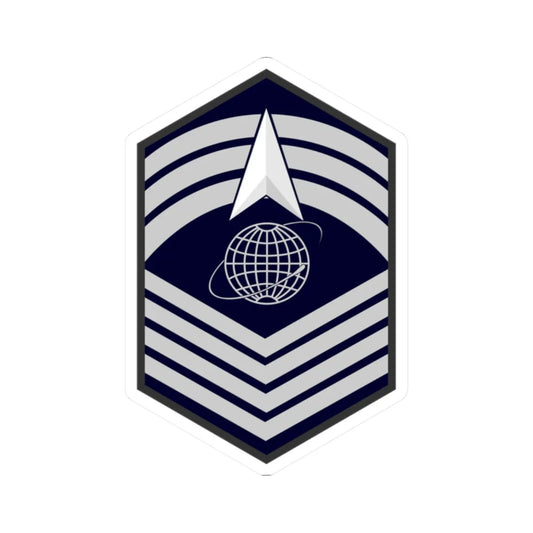 USSF E 9 (United States) (Military Rank) STICKER Vinyl Kiss-Cut Decal 2 Inch White - The Sticker Space