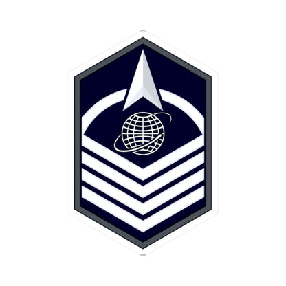 USSF MSgt Flat (United States) (Military Rank) STICKER Vinyl Kiss-Cut Decal 2 Inch White - The Sticker Space