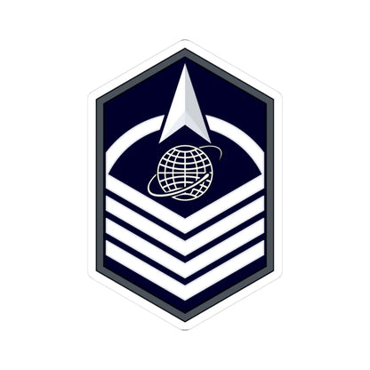 USSF MSgt Flat (United States) (Military Rank) STICKER Vinyl Kiss-Cut Decal 3 Inch White - The Sticker Space