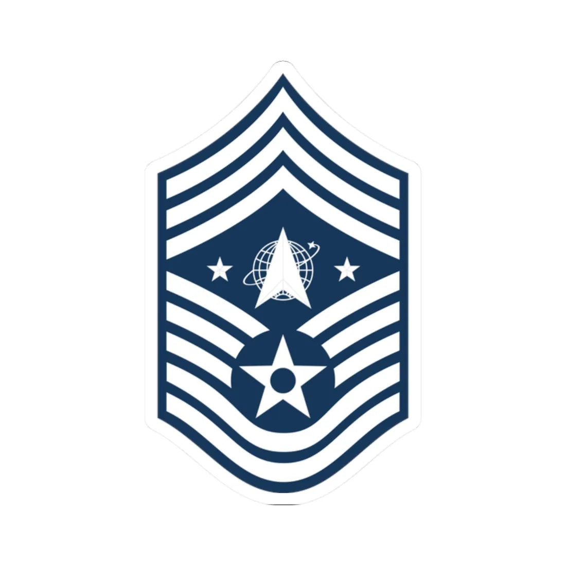 USSF SEASF (United States) (Military Rank) STICKER Vinyl Kiss-Cut Decal 2 Inch White - The Sticker Space