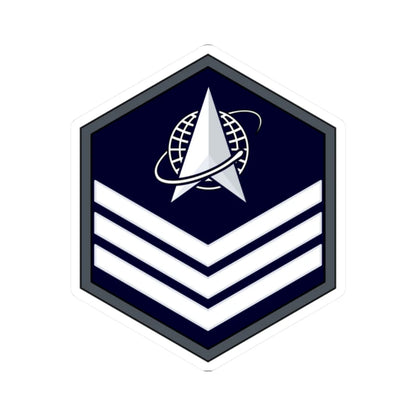 USSF Sgt Flat (United States) (Military Rank) STICKER Vinyl Kiss-Cut Decal 2 Inch White - The Sticker Space