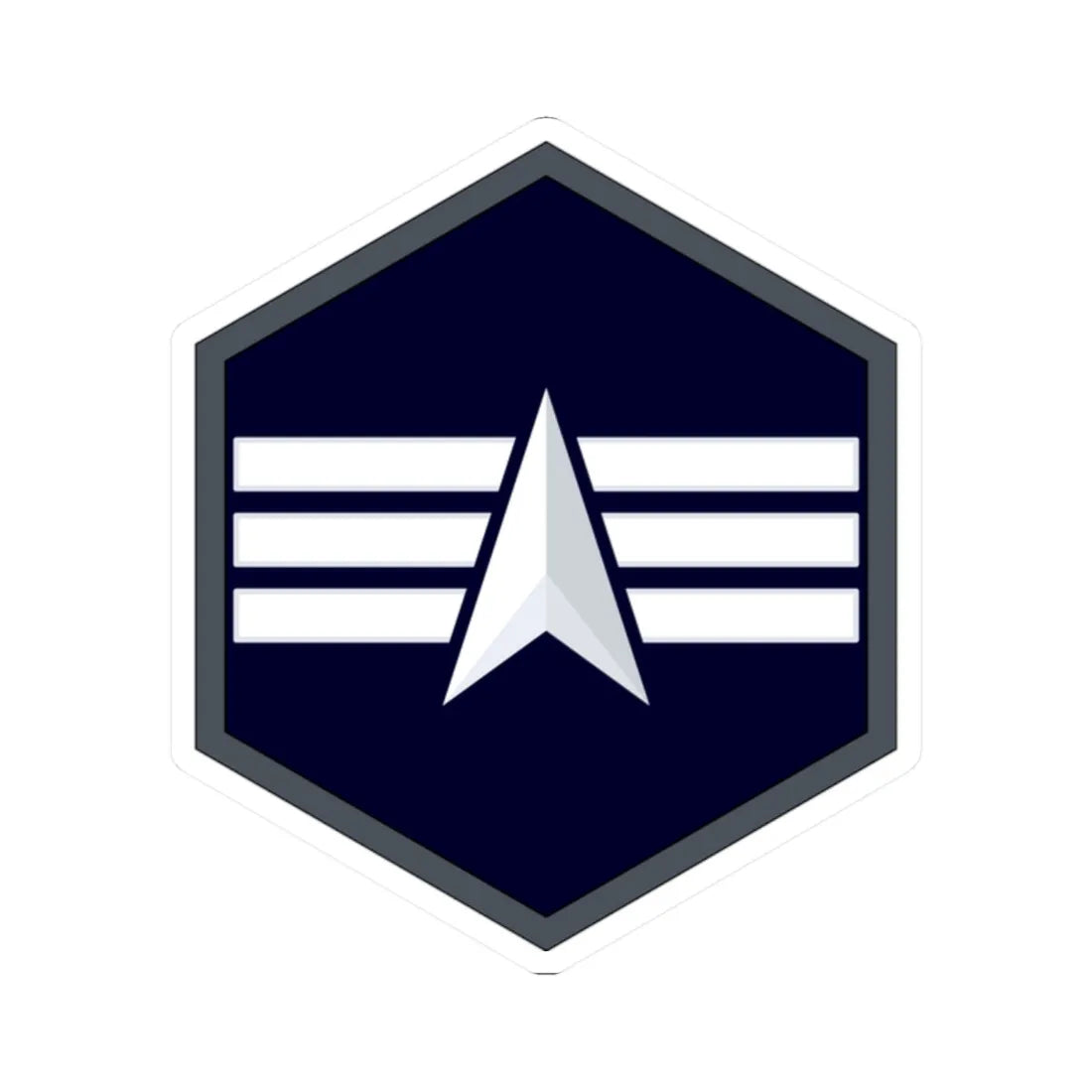 USSF Specialist 4 (United States) (Military Rank) STICKER Vinyl Kiss-Cut Decal 2 Inch White - The Sticker Space