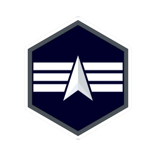 USSF Specialist 4 (United States) (Military Rank) STICKER Vinyl Kiss-Cut Decal 2 Inch White - The Sticker Space