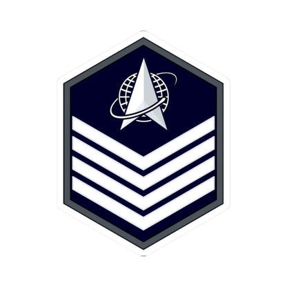 USSF TSgt Flat (United States) (Military Rank) STICKER Vinyl Kiss-Cut Decal 2 Inch White - The Sticker Space