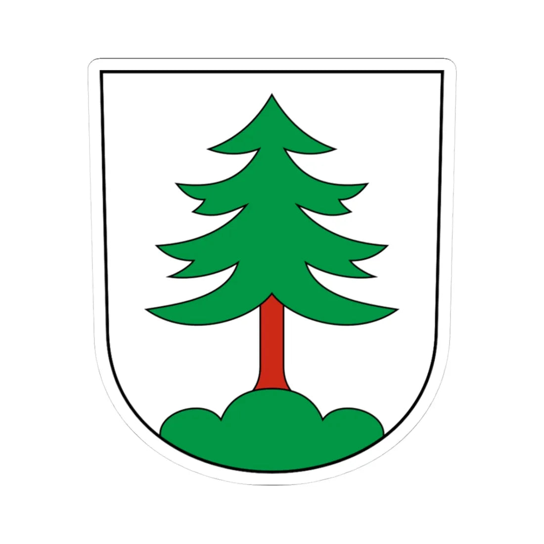 Uster-Freudwil-blazon (Switzerland) (Coat of Arms) STICKER Vinyl Kiss-Cut Decal 3 Inch White - The Sticker Space