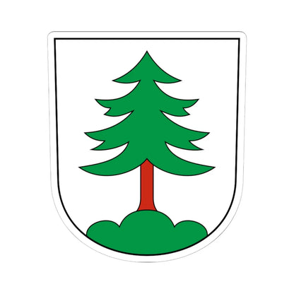 Uster-Freudwil-blazon (Switzerland) (Coat of Arms) STICKER Vinyl Kiss-Cut Decal 6 Inch White - The Sticker Space