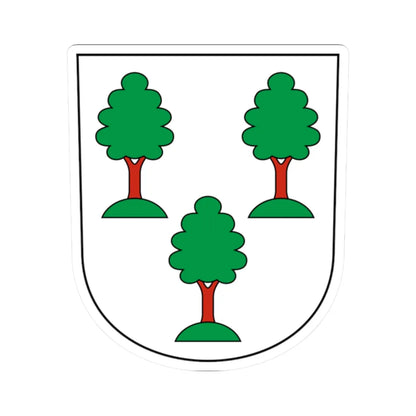 Uster-Kirchuster-blazon (Switzerland) (Coat of Arms) STICKER Vinyl Kiss-Cut Decal 2 Inch White - The Sticker Space