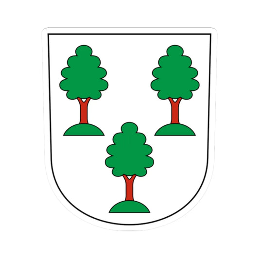 Uster-Kirchuster-blazon (Switzerland) (Coat of Arms) STICKER Vinyl Kiss-Cut Decal 2 Inch White - The Sticker Space