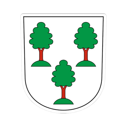 Uster-Kirchuster-blazon (Switzerland) (Coat of Arms) STICKER Vinyl Kiss-Cut Decal 3 Inch White - The Sticker Space