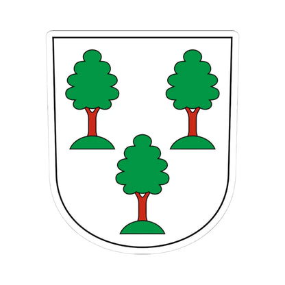 Uster-Kirchuster-blazon (Switzerland) (Coat of Arms) STICKER Vinyl Kiss-Cut Decal 4 Inch White - The Sticker Space