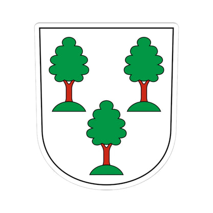Uster-Kirchuster-blazon (Switzerland) (Coat of Arms) STICKER Vinyl Kiss-Cut Decal 6 Inch White - The Sticker Space