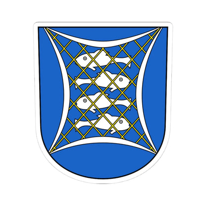 Uster-Niederuster-blazon (Switzerland) (Coat of Arms) STICKER Vinyl Kiss-Cut Decal 4 Inch White - The Sticker Space