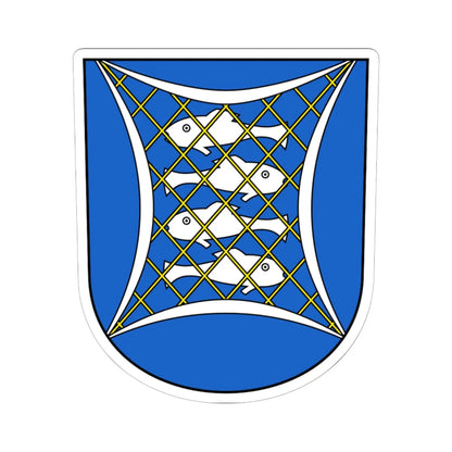 Uster-Niederuster-blazon (Switzerland) (Coat of Arms) STICKER Vinyl Kiss-Cut Decal 6 Inch White - The Sticker Space