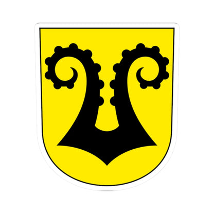 Uster-Nossikon-blazon (Switzerland) (Coat of Arms) STICKER Vinyl Kiss-Cut Decal 2 Inch White - The Sticker Space