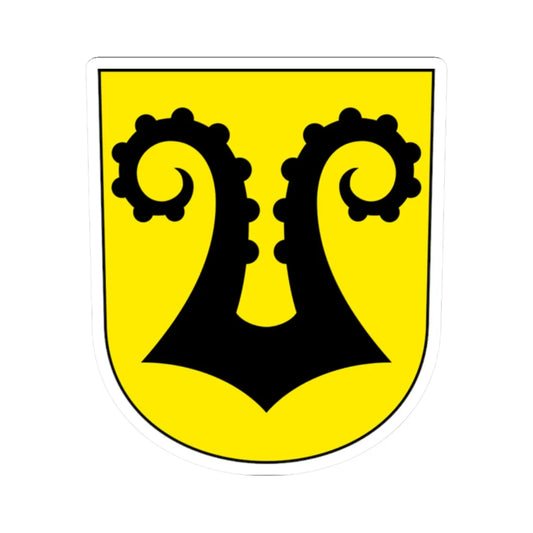 Uster-Nossikon-blazon (Switzerland) (Coat of Arms) STICKER Vinyl Kiss-Cut Decal 2 Inch White - The Sticker Space