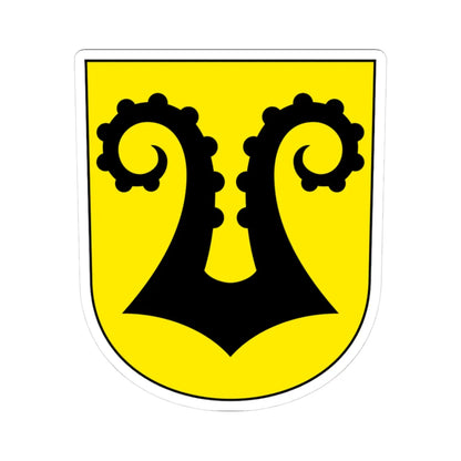 Uster-Nossikon-blazon (Switzerland) (Coat of Arms) STICKER Vinyl Kiss-Cut Decal 3 Inch White - The Sticker Space