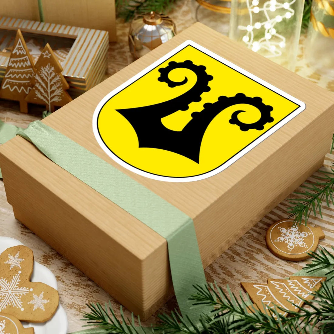 Uster-Nossikon-blazon (Switzerland) (Coat of Arms) STICKER Vinyl Kiss-Cut Decal - The Sticker Space