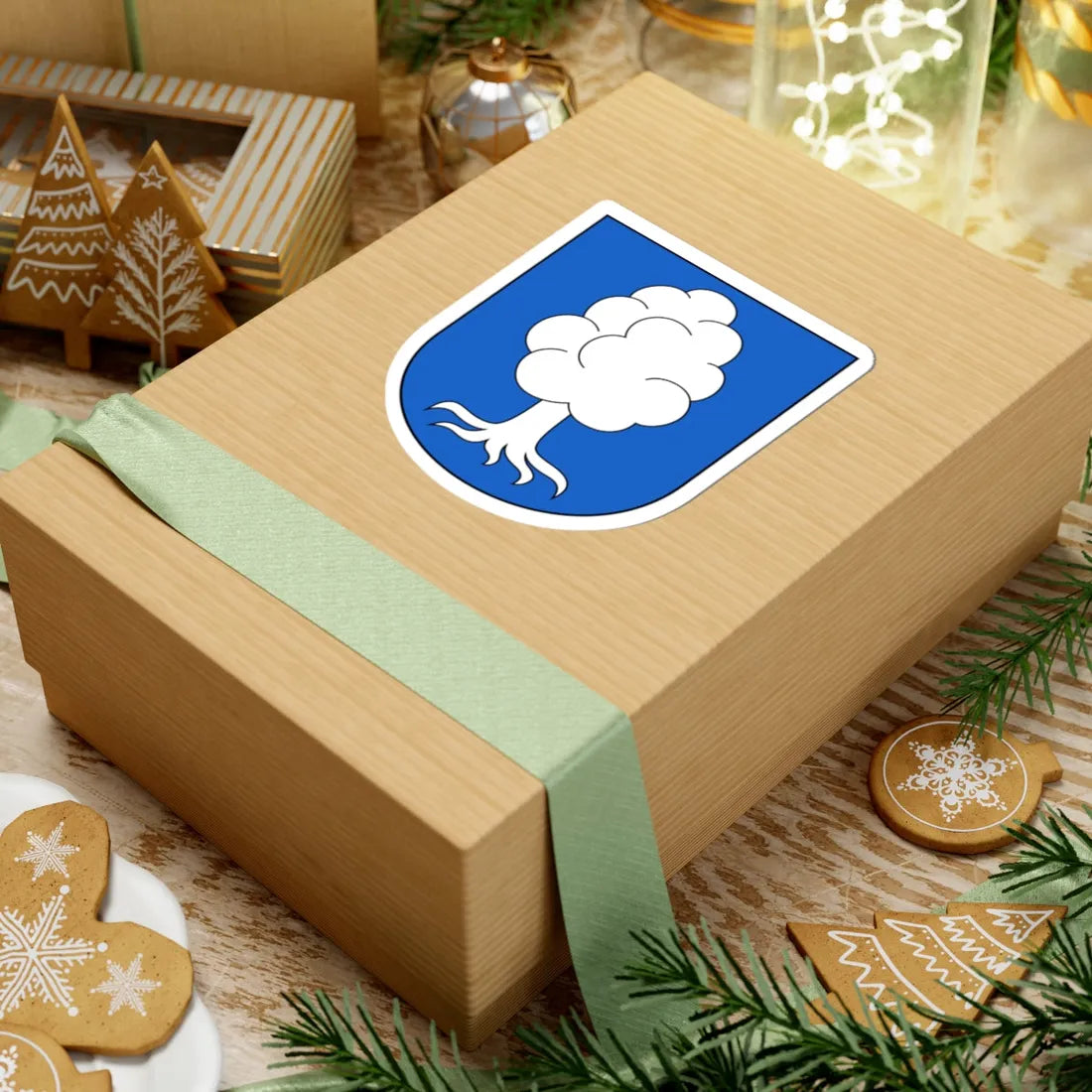 Uster-Oberuster-blazon (Switzerland) (Coat of Arms) STICKER Vinyl Kiss-Cut Decal - The Sticker Space