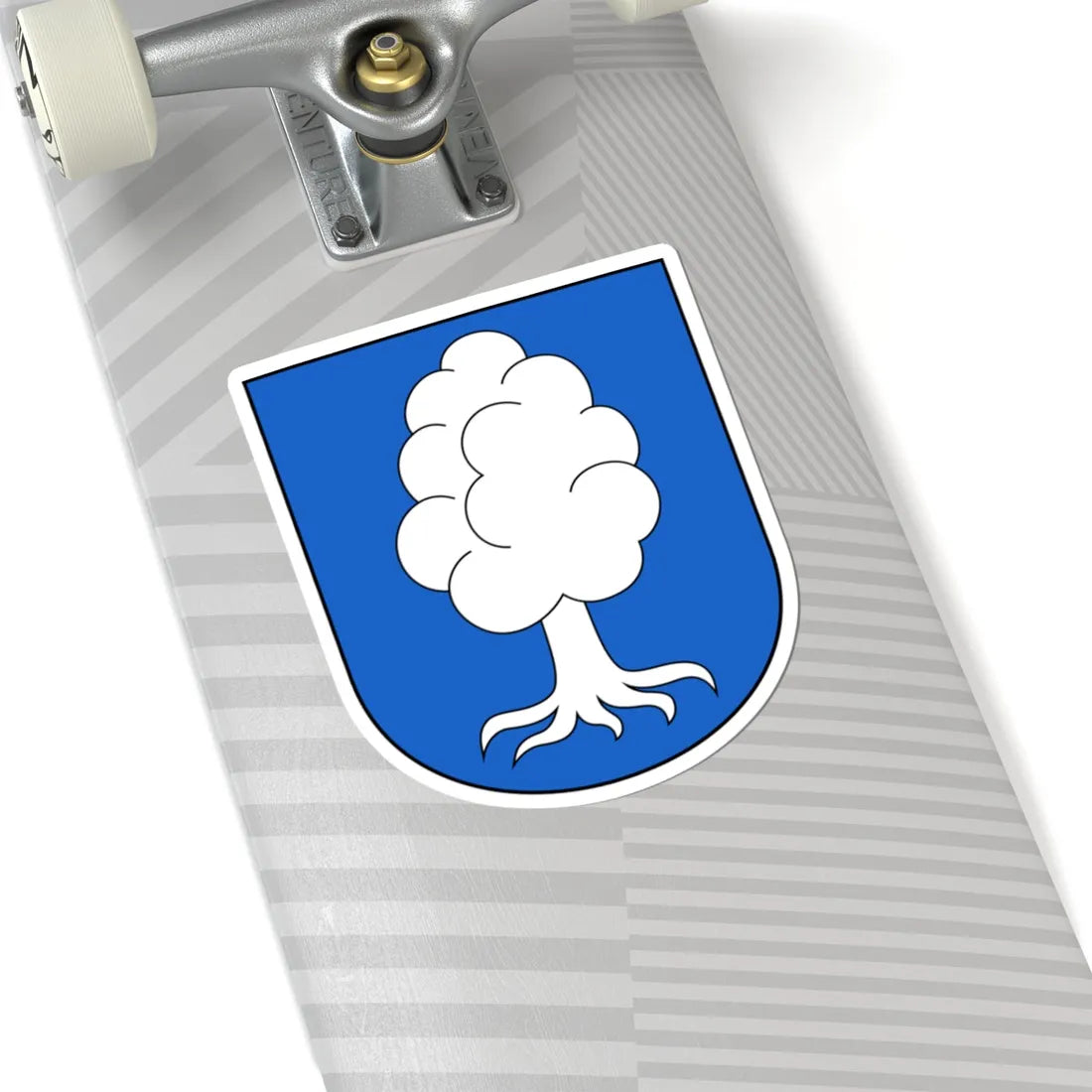 Uster-Oberuster-blazon (Switzerland) (Coat of Arms) STICKER Vinyl Kiss-Cut Decal - The Sticker Space